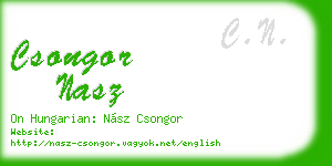 csongor nasz business card